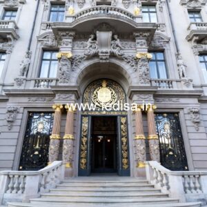 Elegant Luxury Hotel Front View Design No-1653