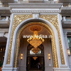 Premium Hotel Elevation with Modern Facade No-1661