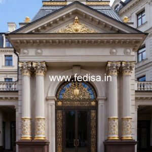 Luxury Hotel Elevation with Decorative Facade No-1667