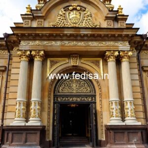 Luxury Hotel Exterior with Stone Cladding No-1677