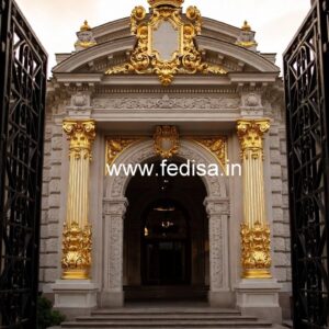Elegant Luxury Resort Front View Design No-1685