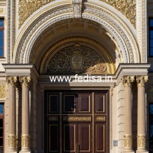 Luxury Hotel Front Elevation with Modern Appeal No-1688