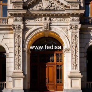 Premium Luxury Hotel Entrance Architecture No-1697