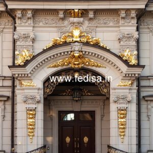 Luxury Hotel Elevation with Artistic Elements No-1704