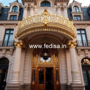 Contemporary Luxury Hotel Front View No-1723