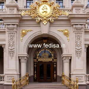 Luxury Hotel Elevation with Decorative Details No-1740