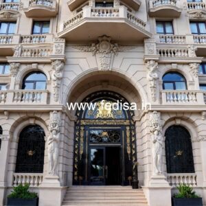 Stylish Luxury Front Elevation for Hotels No-1753