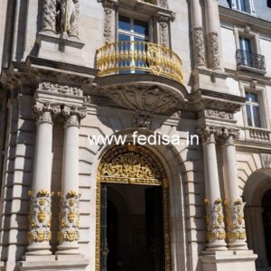 Luxury Hotel Facade Design with Artistic Lighting No-1755