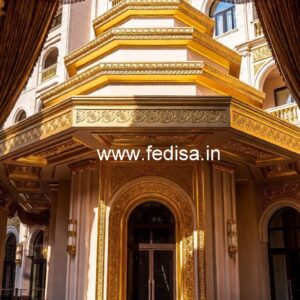 Modern Luxury Hotel Exterior with Stone Finish No-1762