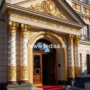Luxury Hotel Exterior with Decorative Architecture No-1771