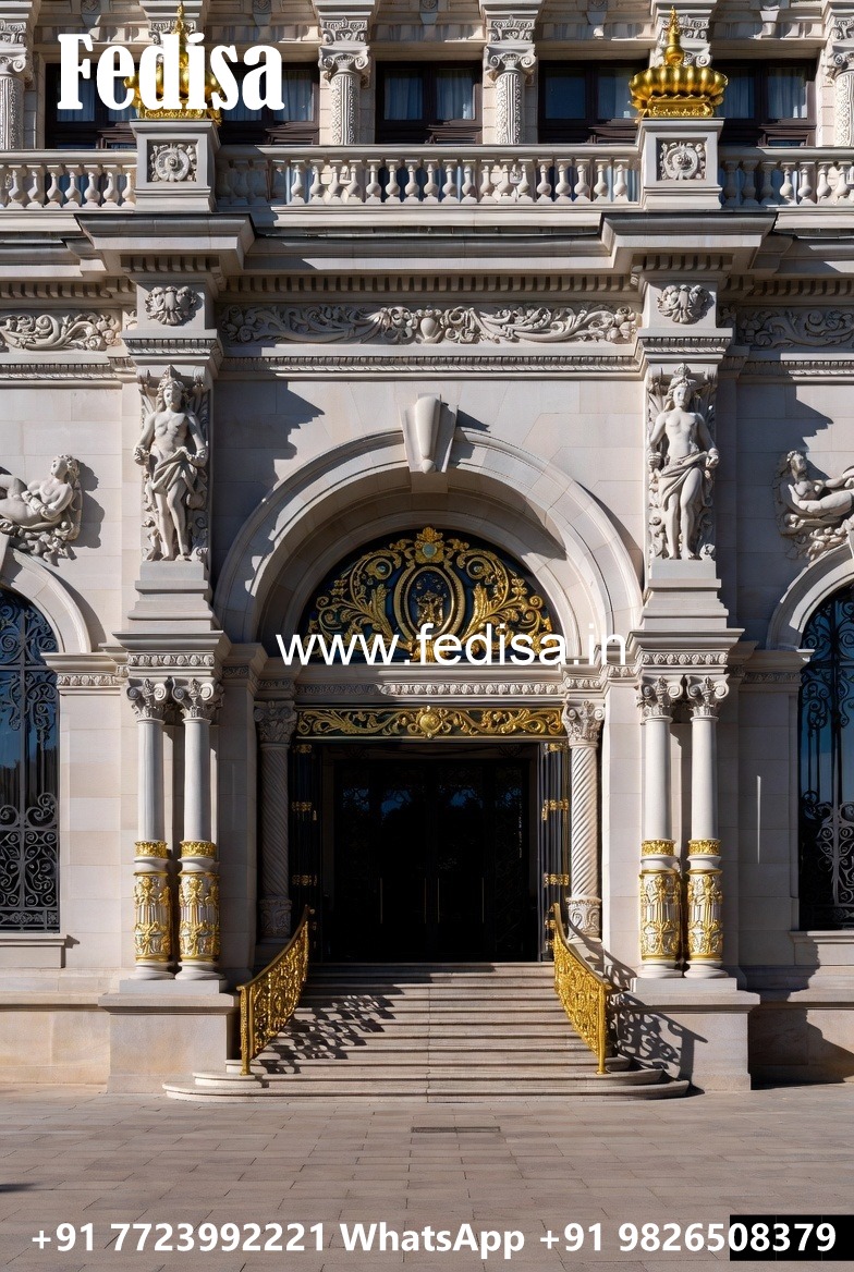 Modern Luxury Hotel Exterior with Elegant Lines No-1783