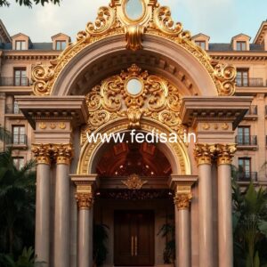 Luxury Hotel Elevation with Grand Entrance No-1789
