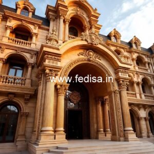 Luxury Hotel Exterior with Creative Architecture No-1794