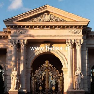 Elegant Hotel Main Gate Design for Premium Properties No-1803
