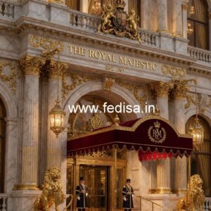Grand Hotel Entry Gate Design with Modern Architecture No-1806