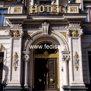 Beautiful Hotel Entrance Gate Design for Luxury Stay No-1819