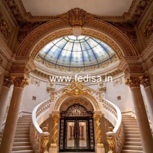 Stylish Hotel Entrance Architecture and Gate Design No-1825
