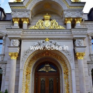 Luxury Hotel Gate Design with Artistic Detailing No-1831