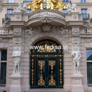 Elegant Resort Entrance Gate Design for Modern Hotels No-1832