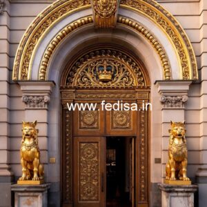Hotel Entrance Gate Design with Artistic Patterns No-1854