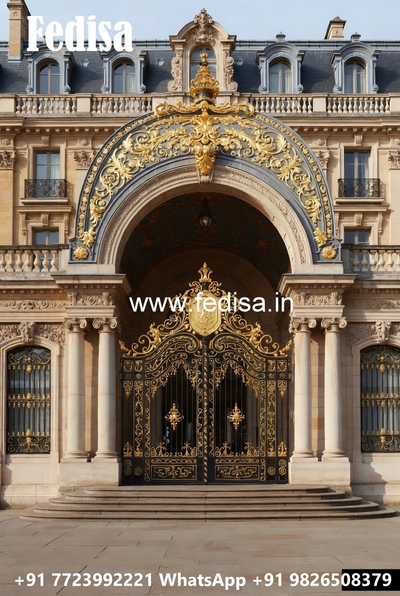 Grand Hotel Entrance Design with Elegant Gates No-1863