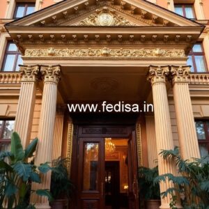 Hotel Entrance Gate Design with Stone Cladding No-1865