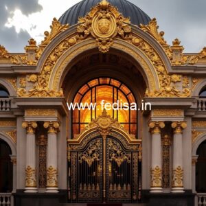 Resort Hotel Entrance Gate Design with Water Features No-1868