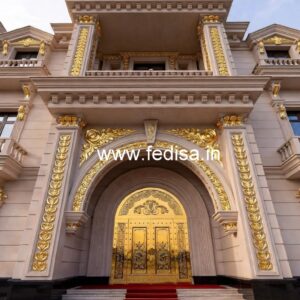 Luxury Hotel Entrance Gate Design with Golden Finish No-1870