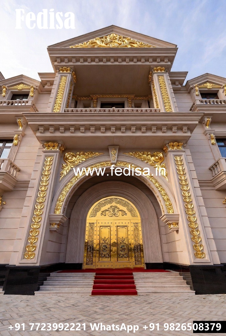 Luxury Hotel Entrance Gate Design with Golden Finish No-1870