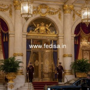 Modern Hotel Entrance Gate Design with Luxury Appeal No-1879