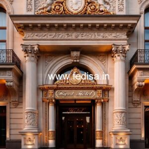 Hotel Main Entry Gate Design with Luxury Style No-1885
