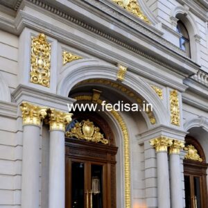 Hotel Exterior Elevation Design with Contemporary Appeal No-1915