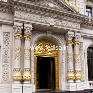 Hotel Elevation Design with Premium Exterior Finish No-1918