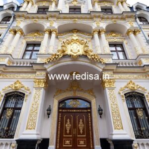 Hotel Front Elevation Design with Modern Architecture No-1920
