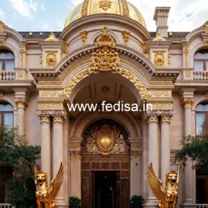 Stylish Hotel Elevation Design with LED Lighting No-1922