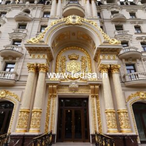 Hotel Elevation Design with Modern Balcony Style No-1929
