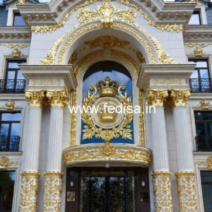 Hotel Exterior Elevation Design with Premium Lighting No-1936