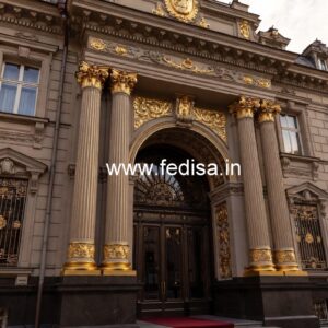 Luxury Hotel Elevation Design with Royal Look No-1938