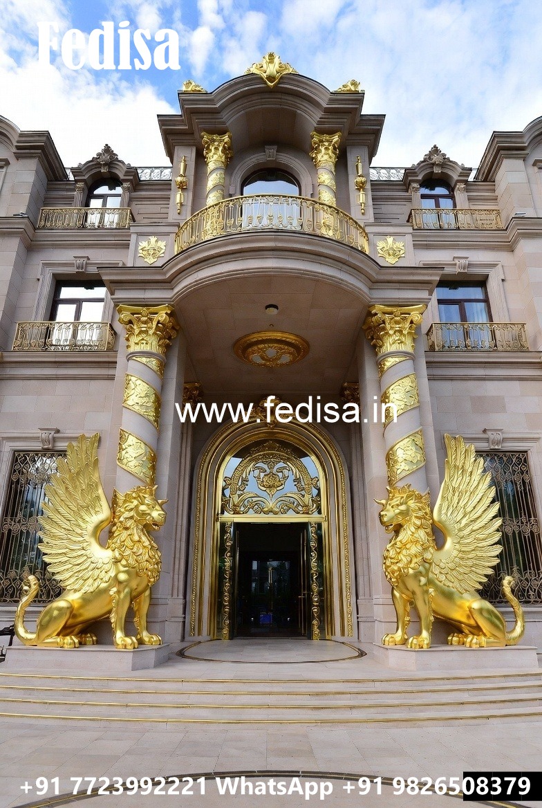 Stylish Hotel Exterior Elevation with Glass Finish No-1948