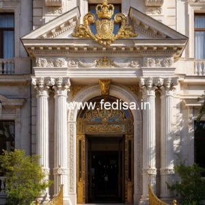 Elegant Hotel Exterior Design with Modern Features No-1952