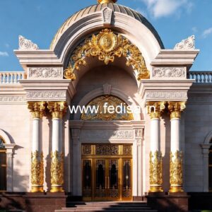 Luxury Hotel Architecture Front View Design No-1960