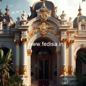 Grand Hotel Architecture Elevation Design No-1970