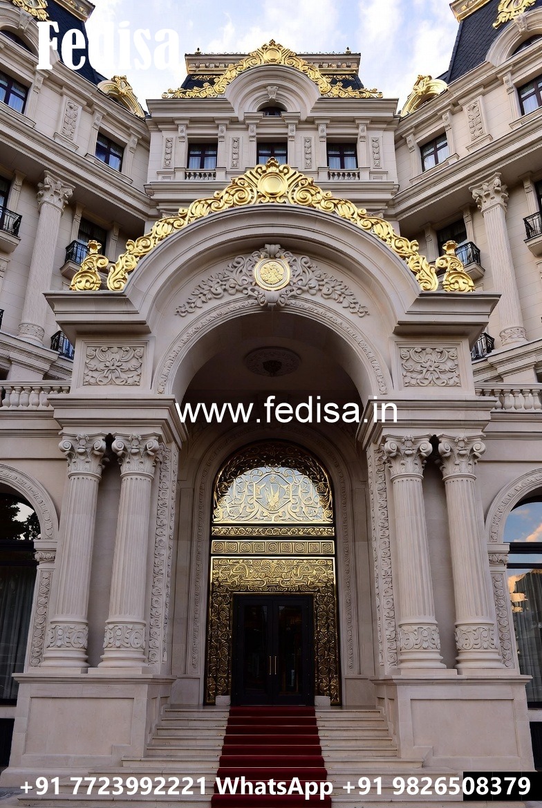 Elegant Hotel Exterior Design with Glass Panels No-1979