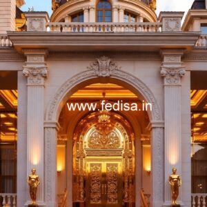 Elegant Hotel Exterior Front Design Concepts No-1990