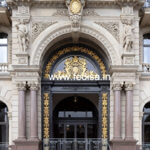 Hotel Front Architecture Design with Modern Luxury No-1994
