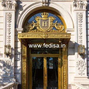 Hotel Front Elevation Design No-2003