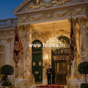 Luxury Hotel Front View Elevation Designs No-2217
