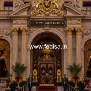 Luxury Hotel Entrance Elevation Design Ideas No-2223