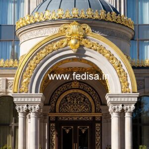 Luxury Hotel Exterior with Marble Finish No-2251