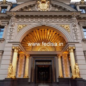 Elegant Luxury Hotel Front View Design No-2253